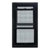 Dual balance system and tilt-in latches pre-installed on aluminum double hung window
