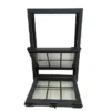 OEM color samples of aluminum double hung windows with various finishes