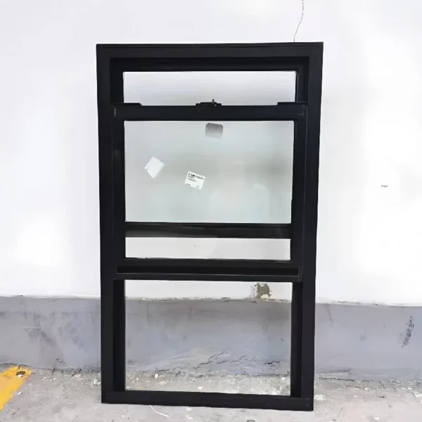 Custom aluminum single hung window made to specific architectural dimensions