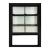 Aluminum single hung windows in factory batch production for export orders