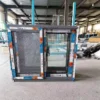 Custom-made aluminum sliding windows in different sizes and powder-coated finishes