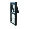 Energy-saving aluminum top hung window with double glazing and thermal break