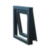 Aluminum top hung window with frosted glass for bathroom privacy and airflow