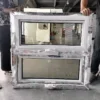 Custom PVC awning windows in various sizes and frame finishes