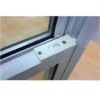 Balance system and tilt-in latch hardware installed in vinyl double hung window