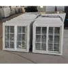 Vinyl sliding windows in factory batch production before final inspection
