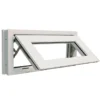 Vinyl top hung window over kitchen sink for ventilation and light