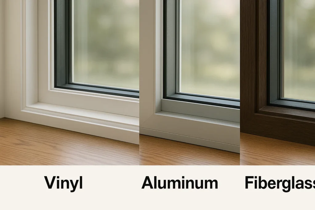 Vinyl VS Aluminum VS Fiberglass Window