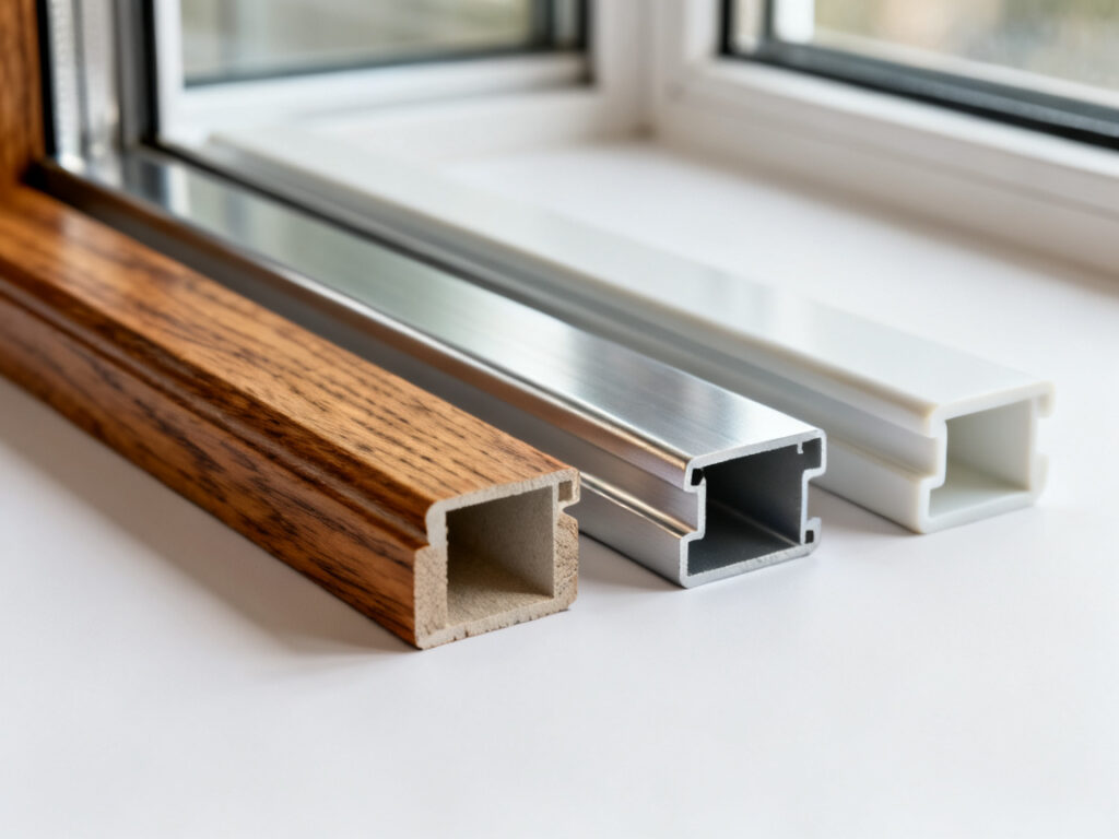 close-up-comparison-of-window-frame-materialsfrom door&window factory