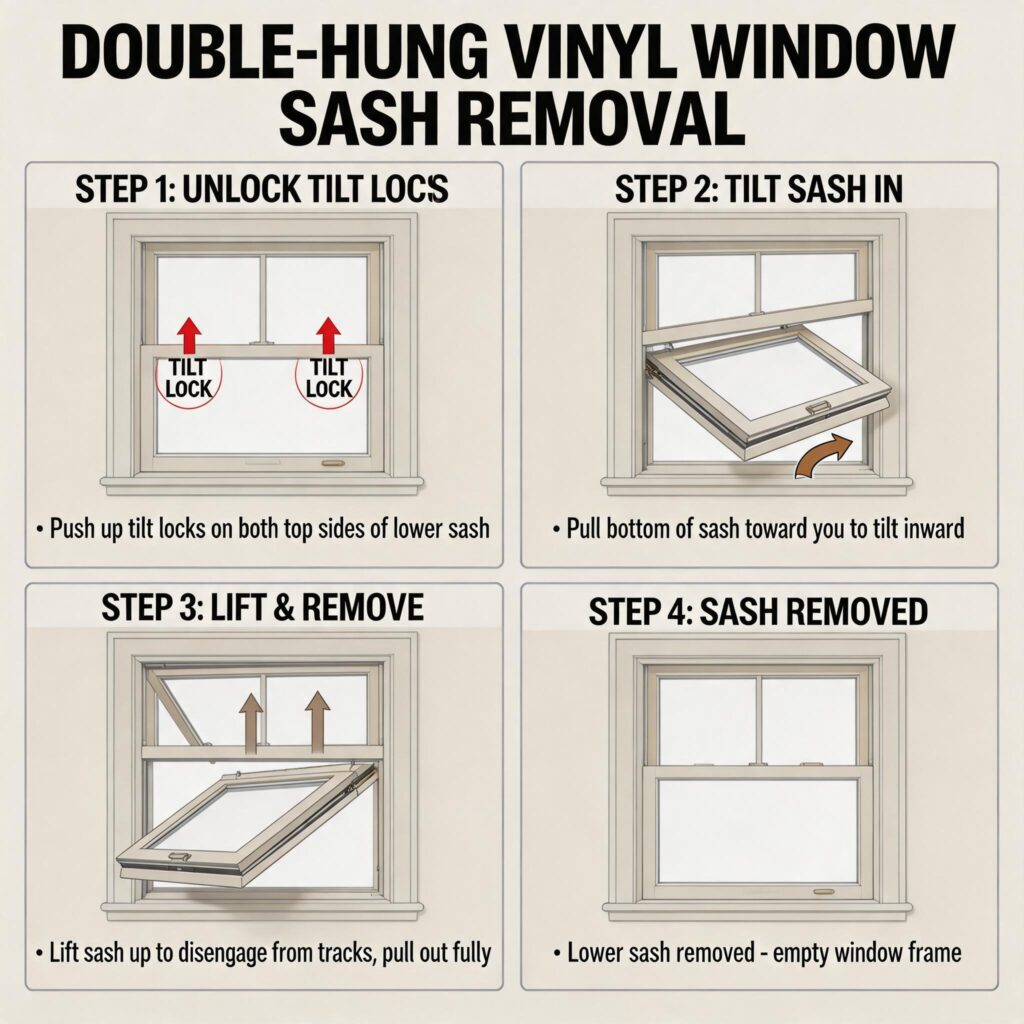 double-hung-vinyl-window-sash-removal-diagramfrom door&window factory