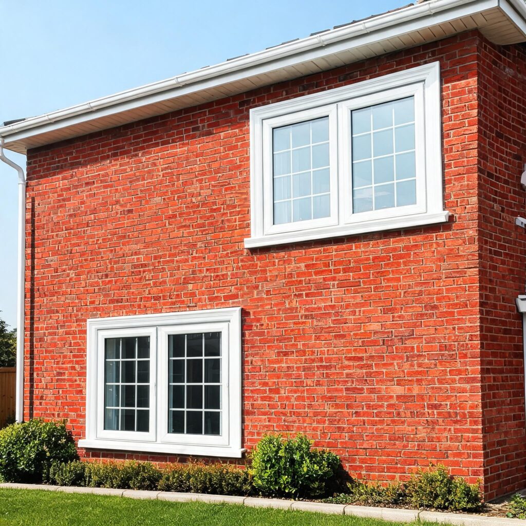 modern-vinyl-windows-on-brick-homefrom door&window factory