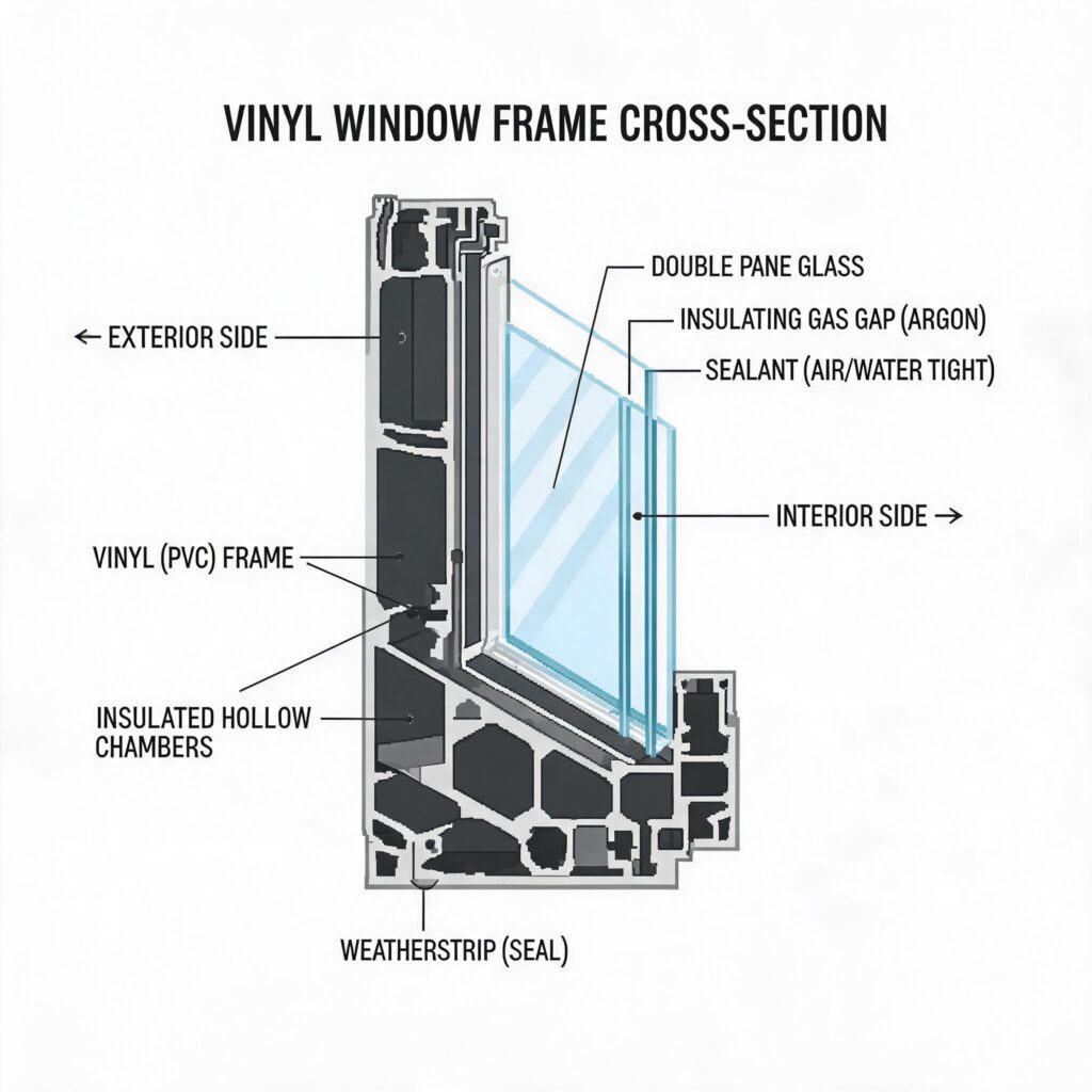 vinyl-window-frame-cross-sectionfrom door&window factory