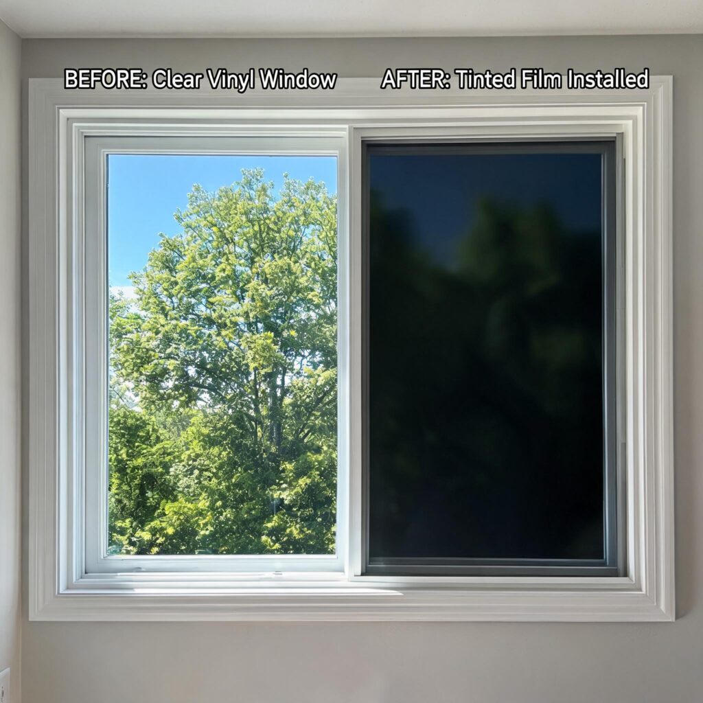 vinyl-window-with-tint-film-installedfrom door&window factory